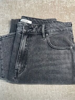 PACSUN Distressed Mom Jean Black‎ Wash 30 women PAC Sun Distressed Mom Jean  EUC